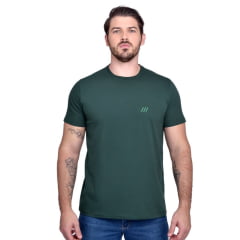 Camiseta Masculina BF///MS Manga Curta Básica Origem BF Verde Escuro Ref:CB113