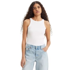 Regata Feminina Básica Levi's Branco Básico Ref:A33810000 Regata Feminina Básica Levi's Branco Básico Ref:A33810000