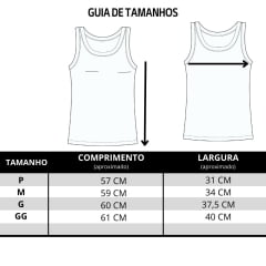 Camiseta Regata Feminina Os Moiadeiros Branca Modelo Nadador Com Viés Marrom Ref:CMRF57