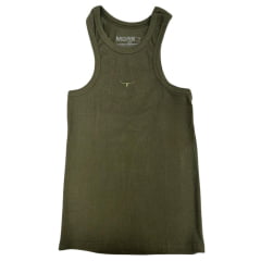 Regata Feminina Os Moiadeiros Nadador Dallas Verde Militar Com Logo Bordado Verde Ref:REG137
