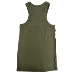 Regata Feminina Os Moiadeiros Nadador Dallas Verde Militar Com Logo Bordado Verde Ref:REG137