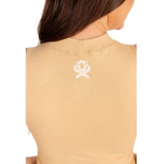 Camiseta Regata Feminina Ox Horns Regata Nude Gola Alta Estampa Cavalo Ref:6484