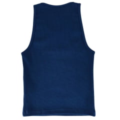 Camiseta Regata Feminina Texas Farm Canelada Western Show Azul Marinho Com Logo Branco Ref:RT001