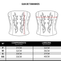 Top Corselet Feminino Turkese Lainey Brown Marrom Bordado Branco E Elastico Nas Costas - REF:CO03