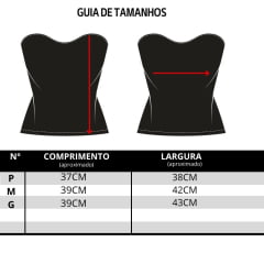 Top Feminino Buphallos Sem Alça Movell Preto Com Zíper Ref:1608