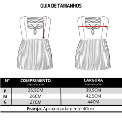 Top Feminino Country City Thaissa Marrom Franjas Bordado Florão Creme REF:TFT2138