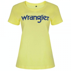 Camiseta Feminina Wrangler Urbano Amarela Ref.: WF8000AM