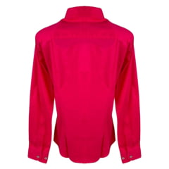 Camisa Feminina Laço Forte Manga Longa Pink - Ref. 3107