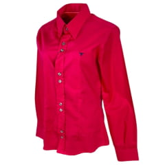 Camisa Feminina Laço Forte Manga Longa Pink - Ref. 3107