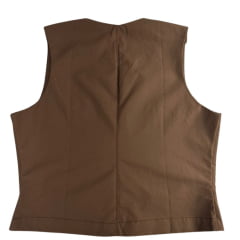 Colete Feminino Country City Amanda Marrom Ref:CA21032