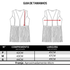 Colete Feminino Country City Ingrid Preto Aberto Com Franjas E Tachinhas Prata REF:CFT2144