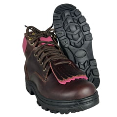 Coturno Feminino Big Bull Boots Couro Pink Fóssil/Sela Ref:300