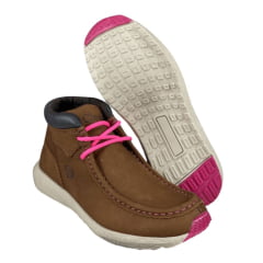 Coturno Feminino Country Classic Side Cimento Rosa