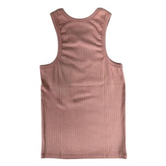 Camiseta Regata Feminina Os Moiadeiros Cavada Rosa Seco Com Logo Bordada Em Rosa REF CMRF63