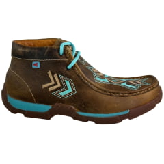 Destroyer Feminino Goyazes Couro Dallas Ocre Sola Turquesa Bege Ref:201047C