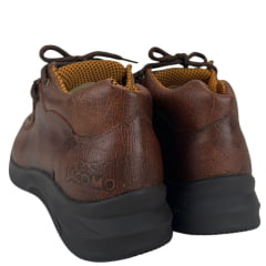 Destroyer Feminino Jácomo Couro Fóssil Bufalino Sella Com Bordado Amarelo Dourado E Cru Ref:T030F/TUC