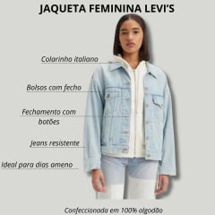 Jaqueta Feminina Levi's Jeans Azul Claro Trucker Jacket - Ref.A17430058