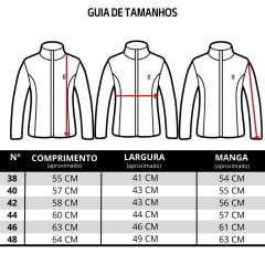 Jaqueta Feminina Santa Fé Tecido Soft Azul Marinho Detalhes Marrom Bordado Dourado Cod. 01
