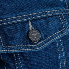 Jaqueta Feminina Texas Farm Jeans String Cropped Com Bolsos E Bordado Ref: JQF007
