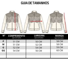 Jaqueta Feminina Turkese Yellowstone Caramelo e Marrom Franjas Tachinhas Douradas Ref:JQ07604