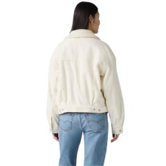 Jaqueta Feminina Levi's Jeans 90's Trucker Sherpa Branca - Ref: A44350067
