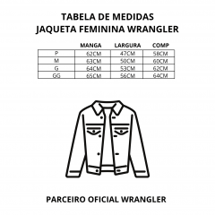 Jaqueta Jeans Feminina Wrangler Preta - Ref. 7019UN