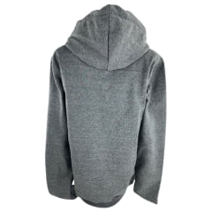 Moletom Feminino Ox Horns Com Capuz Chumbo Logo Cinza - Ref. 4158