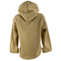 Moletom Feminino Texas Farm Alliance Com Capuz Modelo Canguru Bege Areia Com Logo R: MTF035