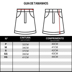 Saia Feminina Buphallos Preto com Zíper E Brilho Termo Luxo R. BPL903