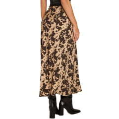 Saia Feminina Moon Horse Dany Longa Tecido Bege Com Preto Camuflado REF:01.13.538