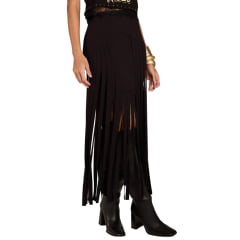 Saia Feminina Moon Horse Suit Preta Com Franjas Longas Ref:01.13.539PT Saia Feminina Moon Horse Suit Preta Com Franjas Longas Ref:01.13.539PT