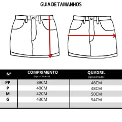 Saia Feminina Turkese Beth Duthon Marrom Curta Pesponto Bolsos E Barra Ref: SA11502