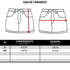 Saia Feminina Turkese Marrom Curta Bolsos Detalhes Prata Com Cinto Fivela Prata Ref: SA04605