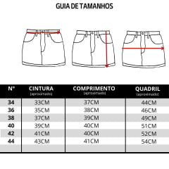 Saia Feminina Texas Farm Jeans Dust Road Curta Com Aplicações Ref: SJ002
