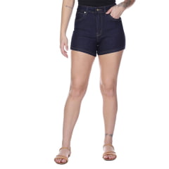 Shorts Feminino Wrangler Jeans Azul Escuro Ref: WF6581UN