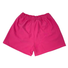 Shorts Feminino TXC Rosa X-Sweat Com Logo Em Azul Ref.23331