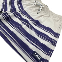 Shorts Feminino TXC X-Sweat Estampado Bege Roxo Com Saco Pra Guardar Ref:23353