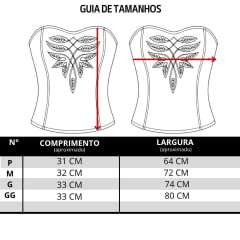 Top Corselet Feminino Turkese Patsy Brown Marrom Bordado E Elástico Nas Costas Ref: CO04601