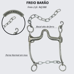 Freio 2-JG Freios Barão Perna Normal 5/8 Médio Misto Ref.088