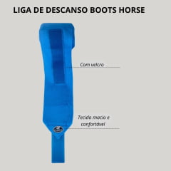 Liga De Descanso Boots Horse Azul Turquesa