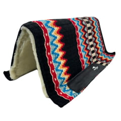 Manta Boots Horse Navajo Tambor Preto, Azul e Vermelho 30X32 Ref:1801