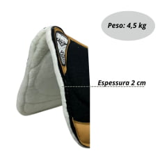 Manta Boots Horse Ultimate Pad Woll Preto - Ref. 29142