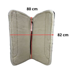 Manta Boots Horse Flex Rubber Wool Mod I Couro Camurça - Ref.8852