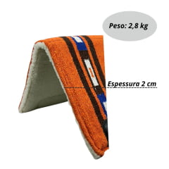 Manta Boots Horse Navajo Laranja Algodão Combat - Ref. 2096