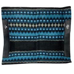 Manta Navajo  Azul Forrada Com Lã (34x360) - Ref. 1803