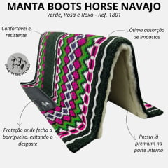 Manta Navajo Tambor Verde Rosa Roxo 30X32 Ref:1801