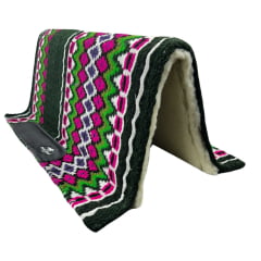 Manta Navajo Tambor Verde Rosa Roxo 30X32 Ref:1801