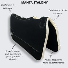 Manta Neoprene Preta com Espessura de Borracha Stalony