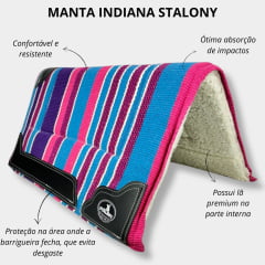 Manta Rosa Indiana Stalony - Ref. 046