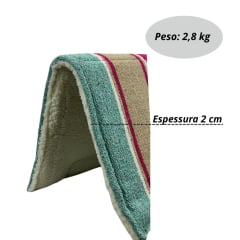 Manta Boots Horse Navajo Verde e Pink Algodão Combat - Ref. 2096